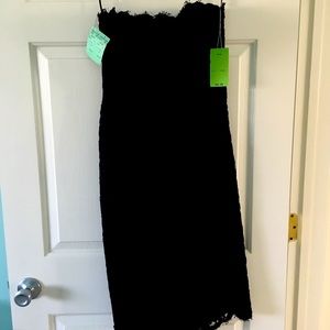 NEW DISCOUNT Strapless black lace Victor Costa dress
